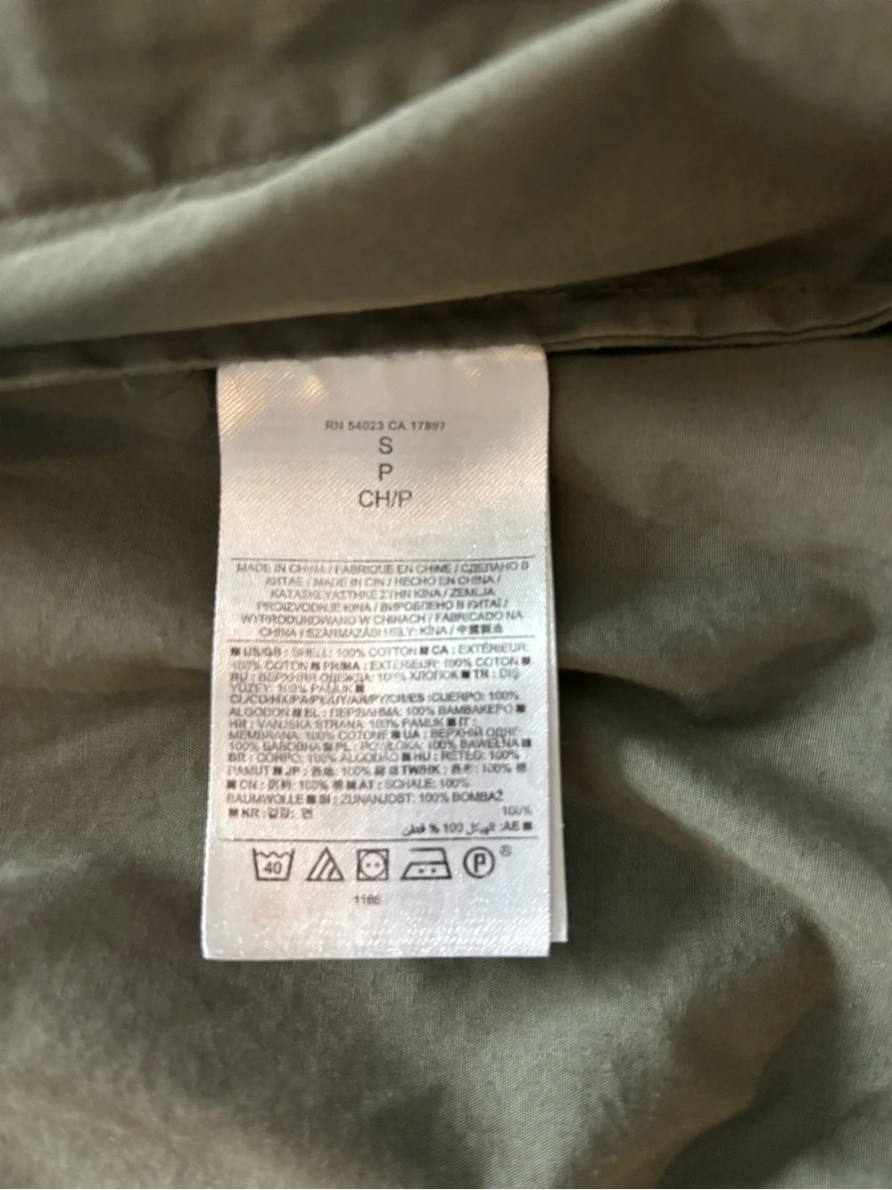 Banana Republic Olive Green Bomber Jacket Utility Zip Stowaway Hood Size Small